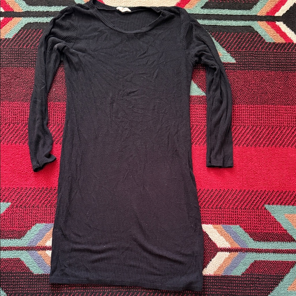 Chic Black Long Sleeve Dress